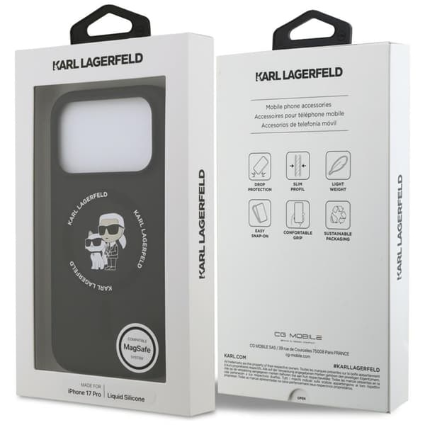 Karl Lagerfeld Mobilskal till iPhone 18 Pro Max/17 Pro Max Silikon Ring