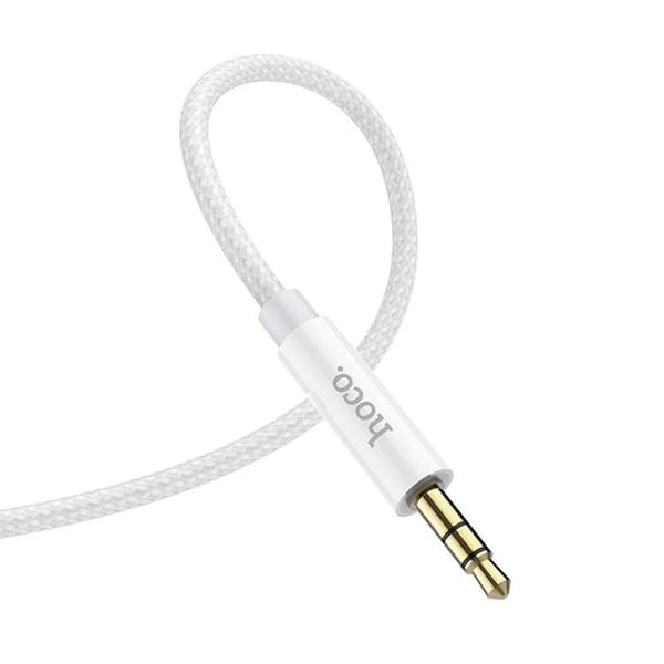 HOCO Kabel AUX Jack 3,5 mm til USB-C UPA19 1 m sølv