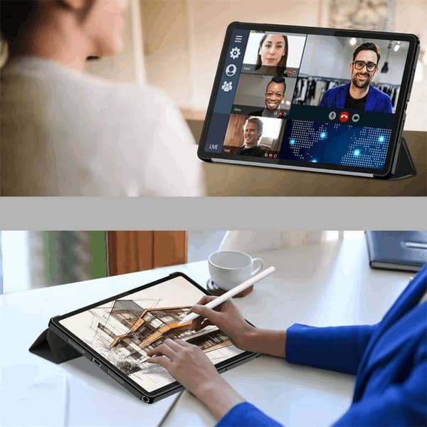 Tech-Protect Lenovo Tab K11 Plus Smart-suojakotelo - Musta