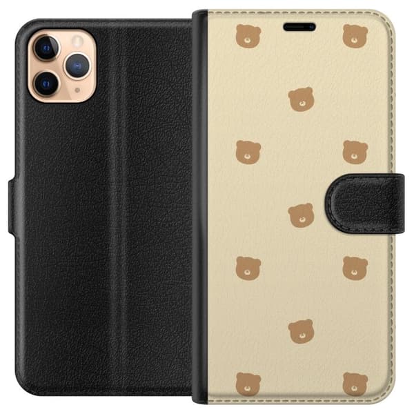 Apple iPhone 11 Pro Max tegnebog med bjørnemønster