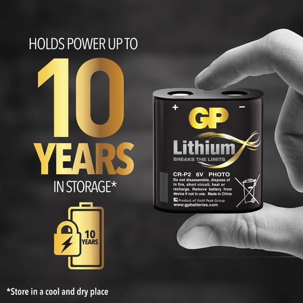 GP Batteri Litium CR-P2 1-Pack