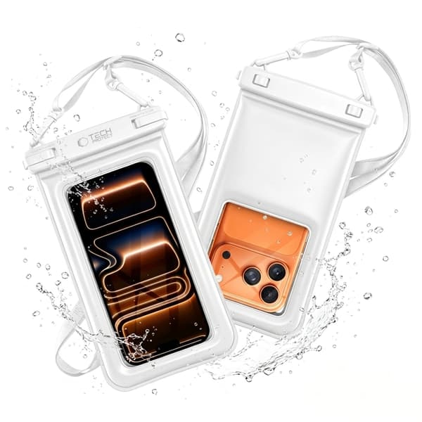 Tech-Protect Universala Vattentät Mobilfodral UWC7 - Vit