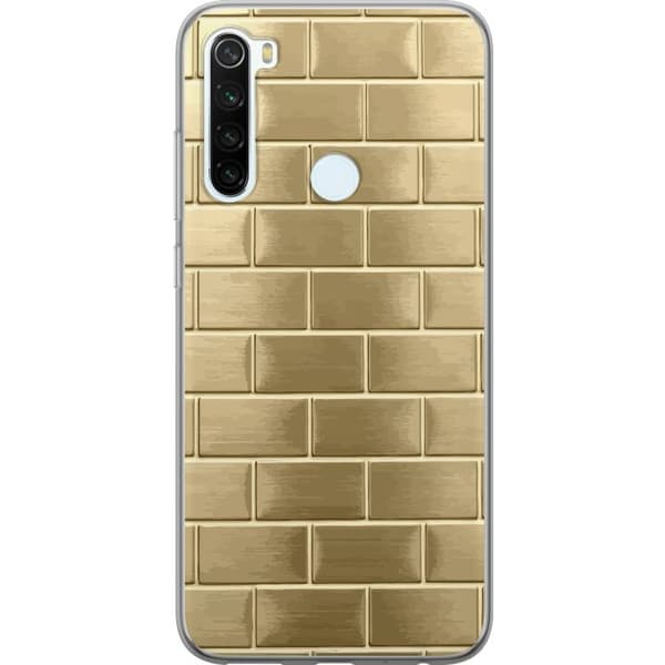 Mobilskal till Xiaomi Redmi Note 8 med Gyllene Murstenar