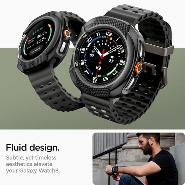 Spigen Galaxy Watch 8 Classic (46mm) Etui Liquid Air - Sort