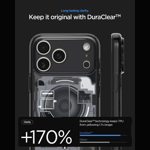 Spigen Mobilcover Til iPhone 18 Pro/17 Pro Magsafe Ultra Hybrid Zero One - Sort