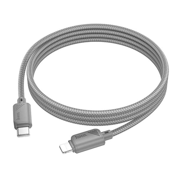 HOCO USB-C til Lightning Kabel 27W 1m X113 - Grå