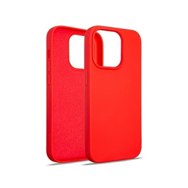 Beline iPhone 15 Pro silikonikuori - Punainen
