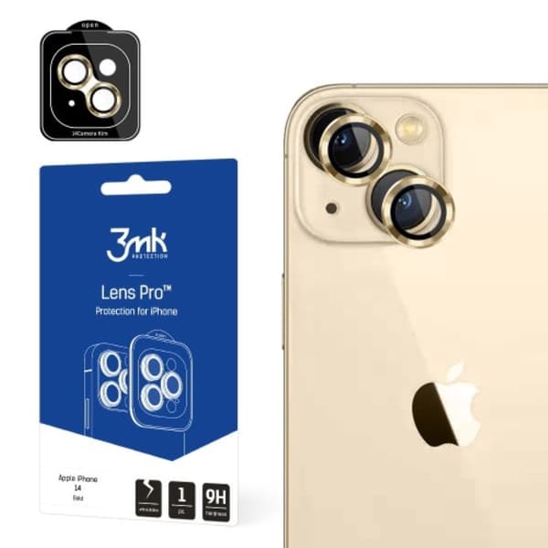 3MK iPhone 14 Plus/14 Pro Max -kameran linssisuoja