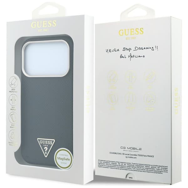 Guess Mobilskal till iPhone 18 Pro Max/17 Pro Max Magsafe Kevlar Triangle Logo