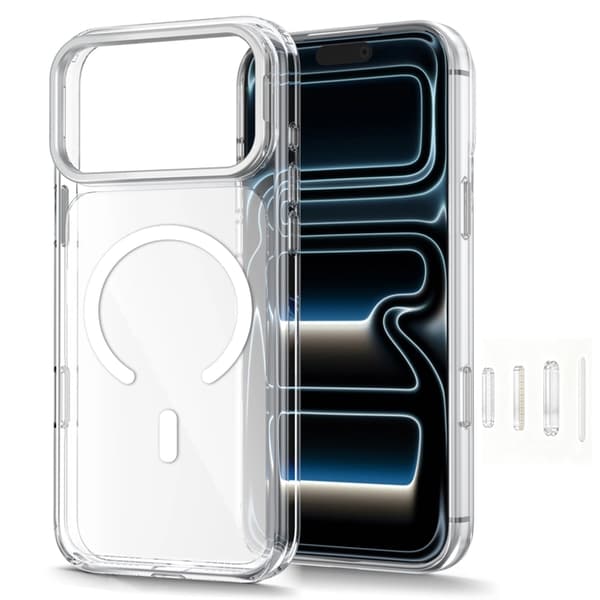 Tech-Protect Mobilcover Til iPhone 18 Pro Max Magsafe Magstand - Klar