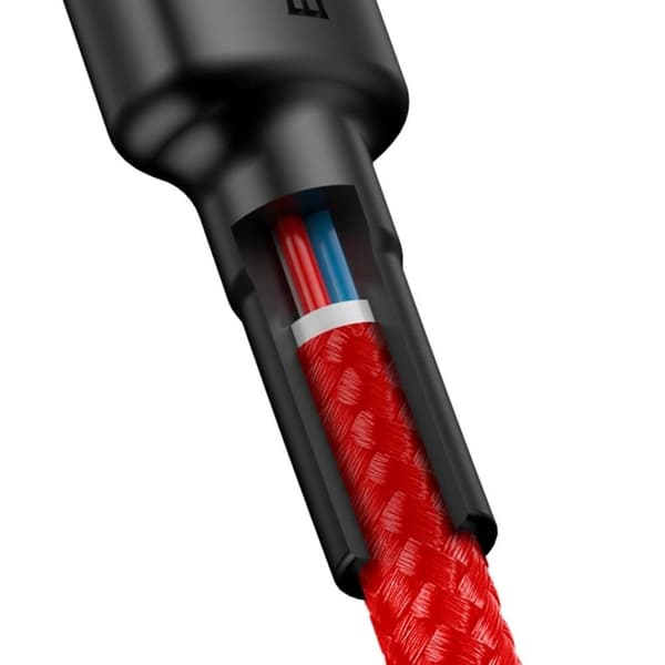 Baseus Cafule USB-C til USB-C kabel PD PD2.0 60W 2m Rød