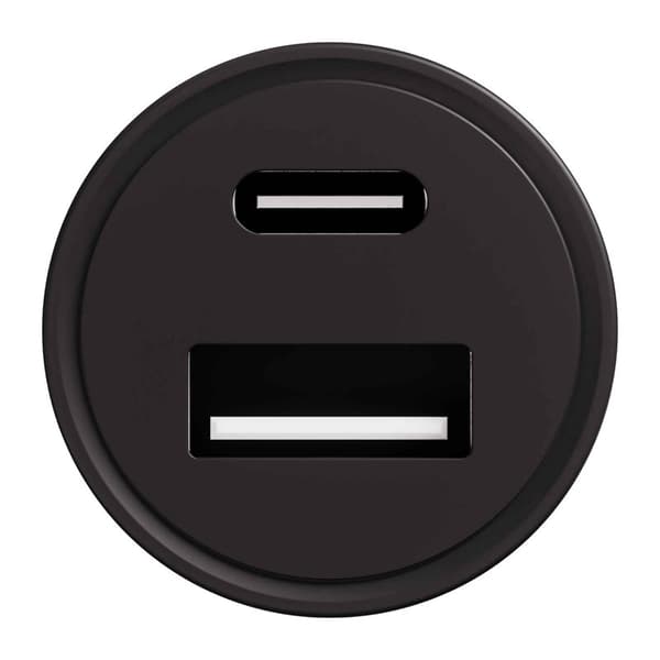 X2O 30W dobbelt biloplader USB-C/A sort