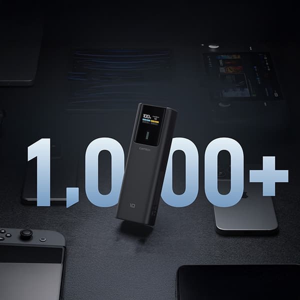 Cuktech Powerbank 10000mAh 150W USB-C USB-A - Sort