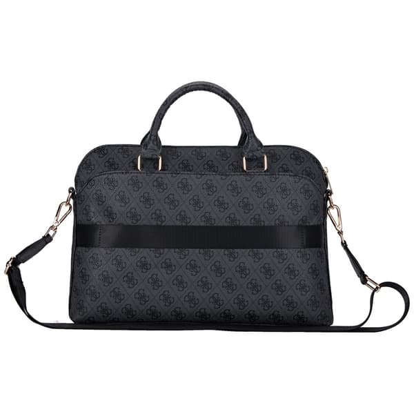Guess Computertaske 15\" 4G Forlomme Lynlås Triangle Logo - Sort