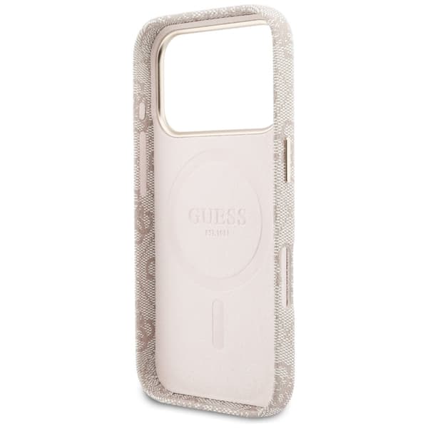 Guess telefontaske til iPhone 17 Pro Max MagSafe 4G Script - Lyserød