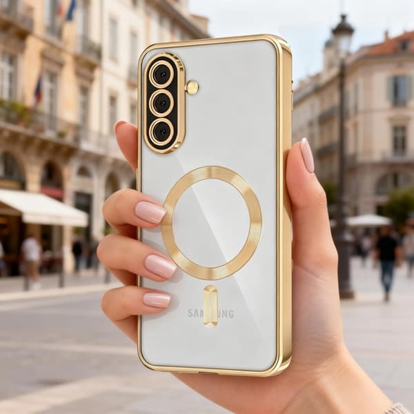 Tech-Protect Mobilskal För Galaxy A27 Magsafe Magflex - Shiny Guld