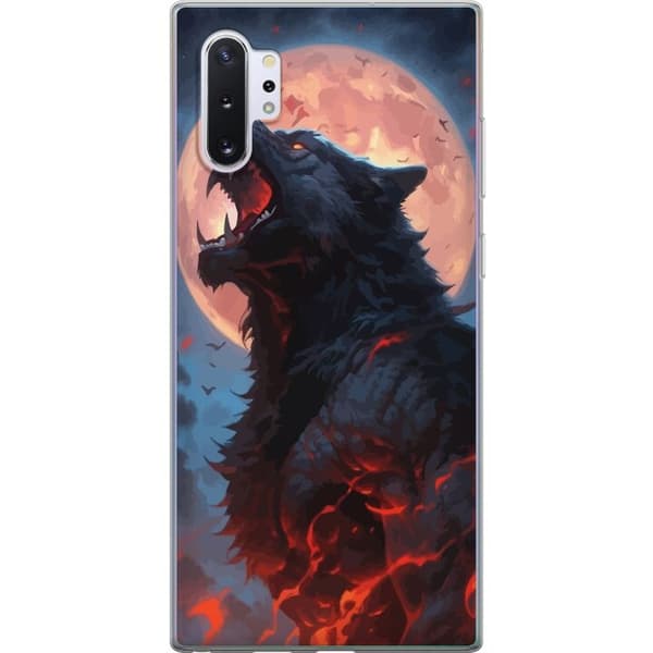 Telefontaske til Samsung Galaxy Note10+ med Howling Wolf