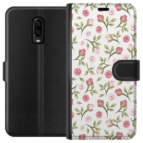 Plånboksfodral till OnePlus 6T med Blommigt