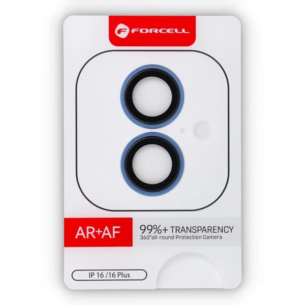 Forcell iPhone 16 /16 Plus Härdat Glas Kameraskydd Premium