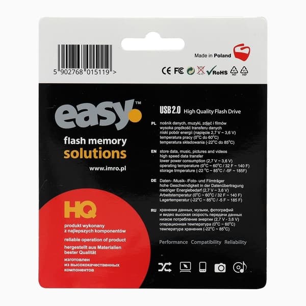 Imro bærbar hukommelse Pendrive Easu (Eco) 32 GB