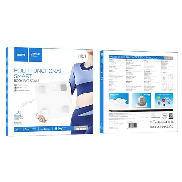 Hoco Smart Kroppsfettskala HI21 - Vit