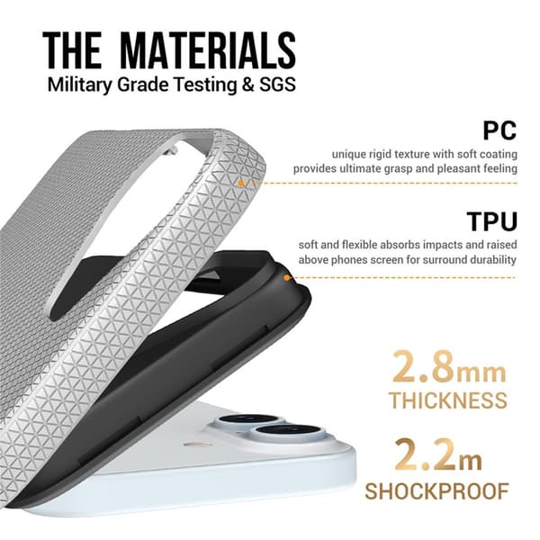 Mobilskal till iPhone 17 MagSafe Protective TPU+PC - Silver