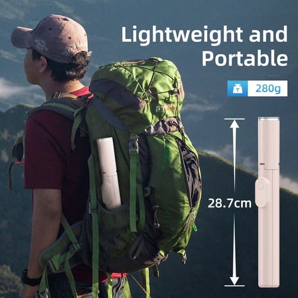 Tech-Protect Bluetooth-selfiekepiteline – vaaleanpunainen