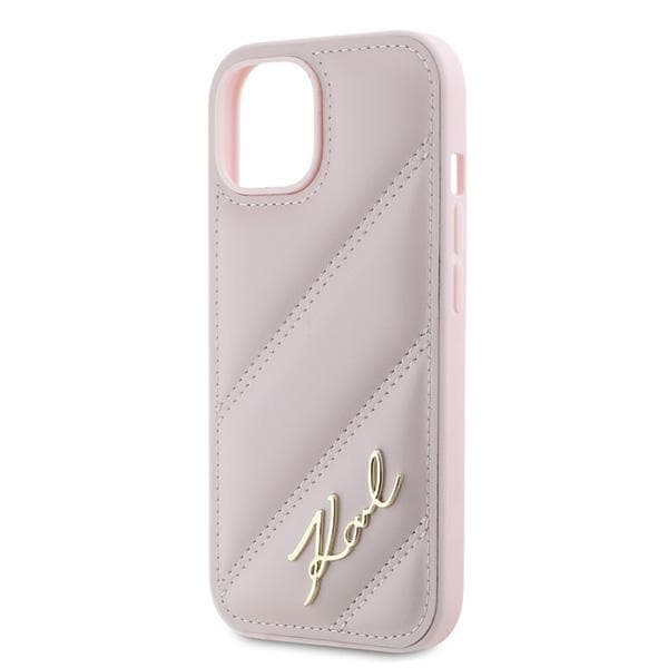 Karl Lagerfeld -matkapuhelinkotelo iPhone 15 Plus MagSafe Quilted Script