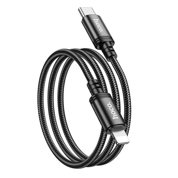 Hoco USB-C–Lightning-kaapeli PD 20W X89 1m Musta