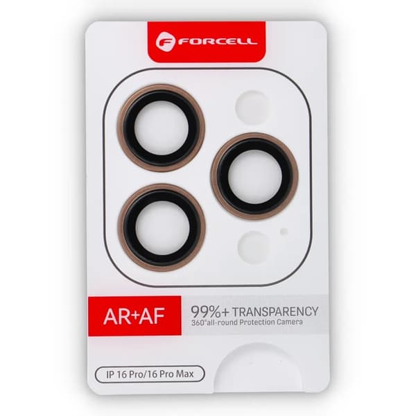 Forcell iPhone 16 Pro/16 Pro Max Härdat Glas Kameraskydd Premium