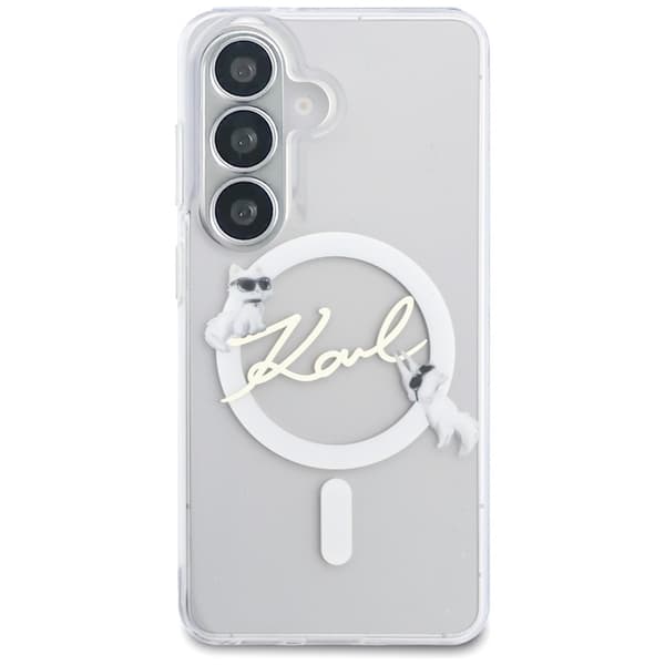 Karl Lagerfeld Mobilskal För Galaxy S26 MagSafe IML KC Script - Clear