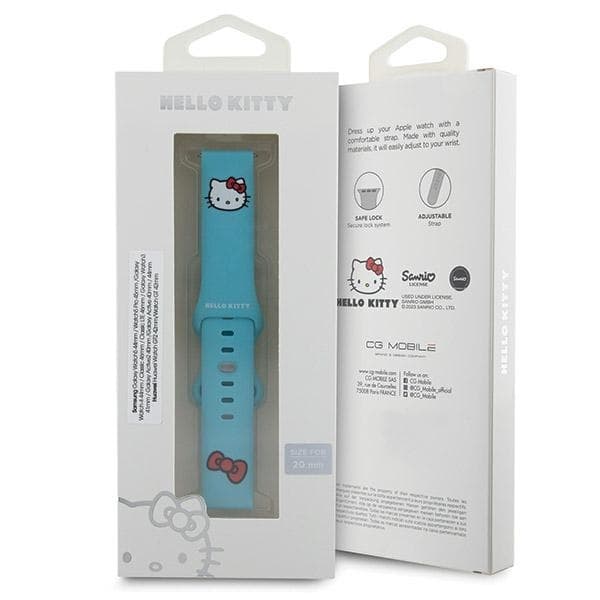 Hello Kitty Galaxy Watch 5 (44mm) ranneke silikoni Kitty - sininen