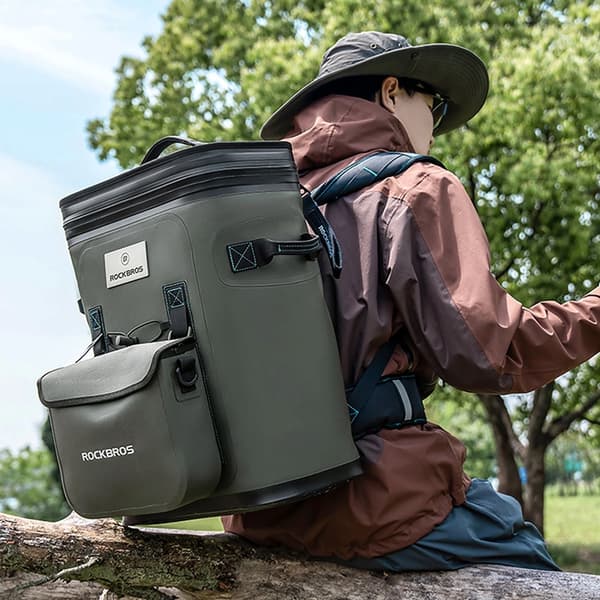 Rockbros Termisk Ryggsäck med Isolering 20L - Grön
