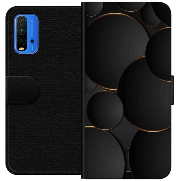 Plånboksfodral till Xiaomi Redmi Note 9 4G med Lyxig Cirklar