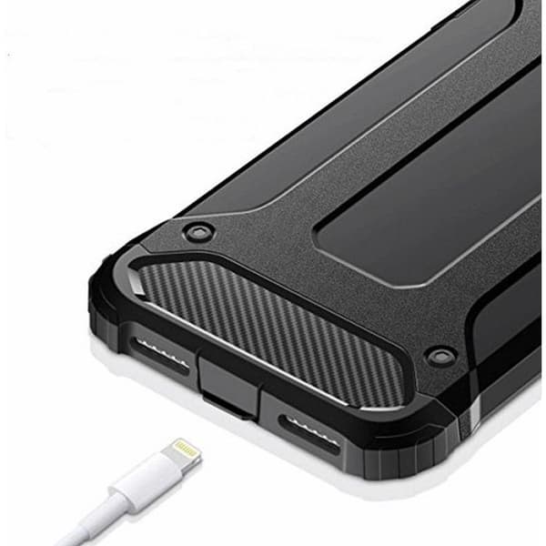 iPhone X/XS Etui Forcell Armor Hård Plast - Sort