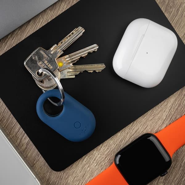 FIXED Silky Galaxy SmartTag2 Nyckelring Fodral Vit