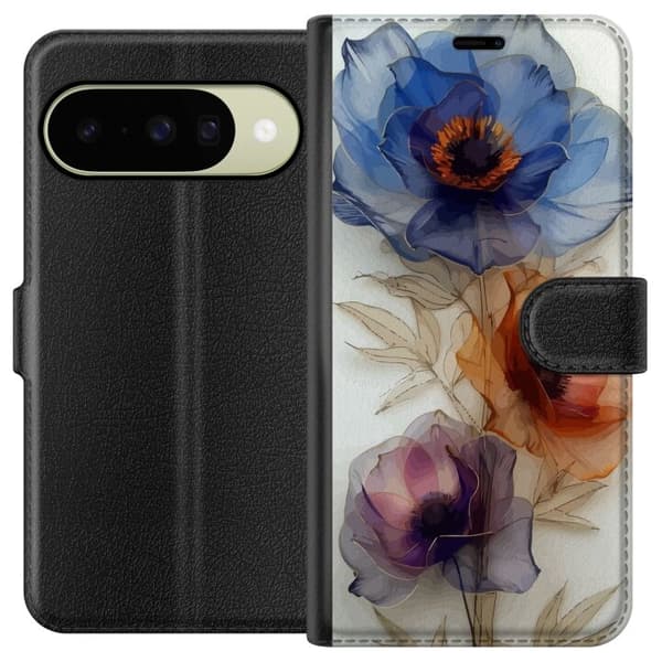Pung Taske til Google Pixel 10 med silkeblomster