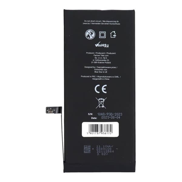 Blå stjerne iPhone 7 Plus batteri HQ 2900 mAh