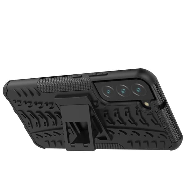 Dæktekstur Kickstand Cover Galaxy S22 Plus 5G - Sort