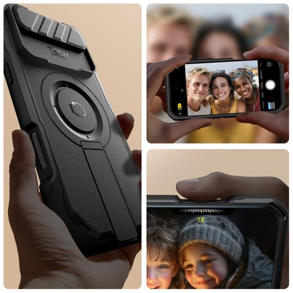 Tech-Protect Telefontaske til iPhone Air Magsafe Kevlar - Sort