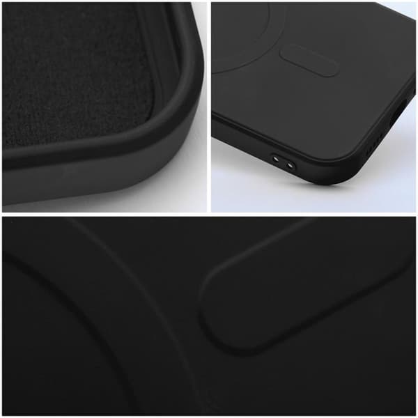 iPhone 16 Pro MagSafe Silikone Telefontaske - Sort