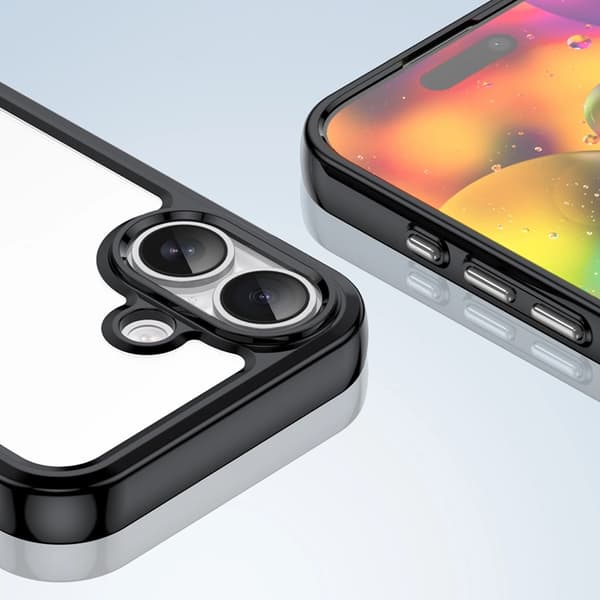 Mobilcover til iPhone 17 Outer Space - Sort/Transparent