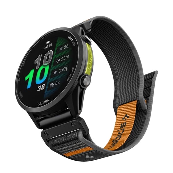 Spigen Armbånd Til Garmin Quickfit 22mm Active Athlex Air - Sort/Orange