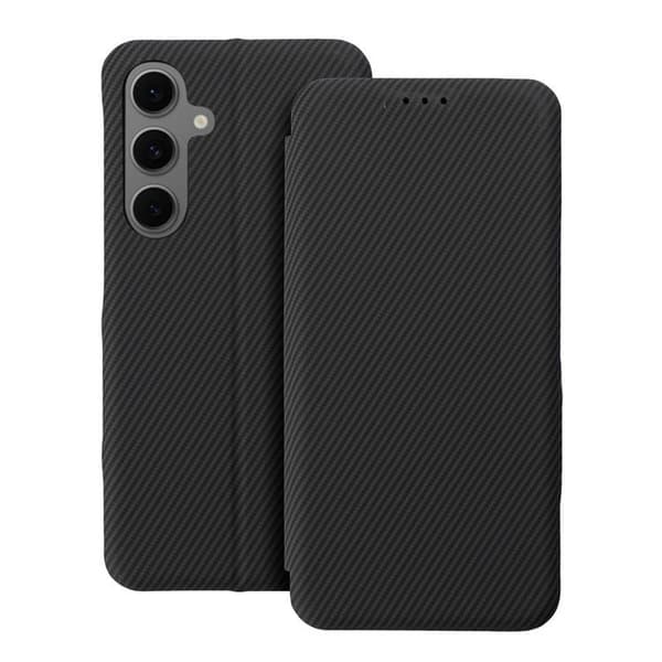 Galaxy S25 Plus Pung Taske Folio Sidemagnet - Sort