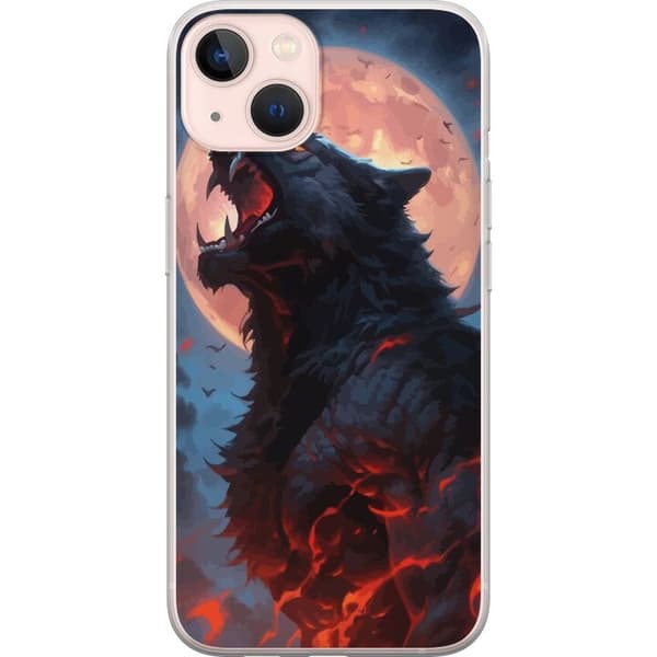 Telefontaske til Apple iPhone 13 mini med Howling Wolf