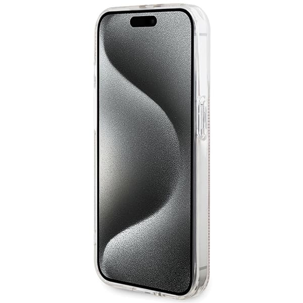 Guess iPhone 14 Pro Max Taske Lyserød Guldstribet