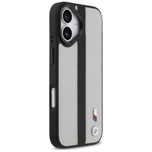 BMW Mobilskal till iPhone 17 MagSafe M Perforated Stripe Logo - Grå