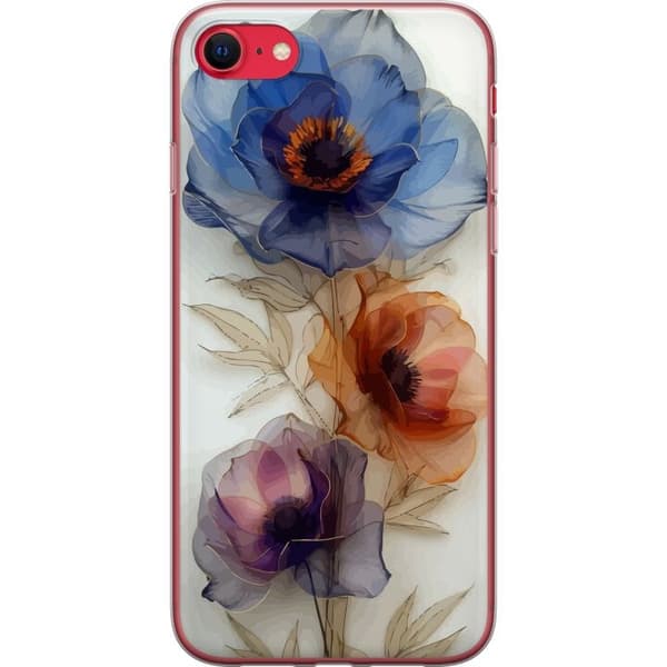 Taske til Apple iPhone 7 med silkeblomster