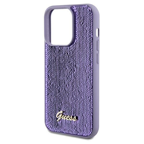 Guess Mobilskal till iPhone 14 Pro MagSafe Sequin Script Metal