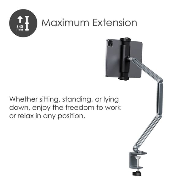DESIRE2 Flex Arm -tablettiteline 12,9\" hopea